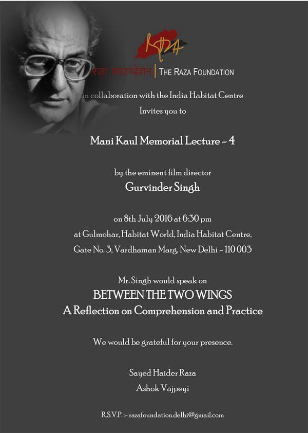 Mani Kaul Memorial Lecture 04