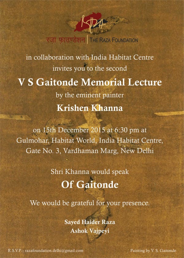 V.S Gaitonde Memorial Lecture 02