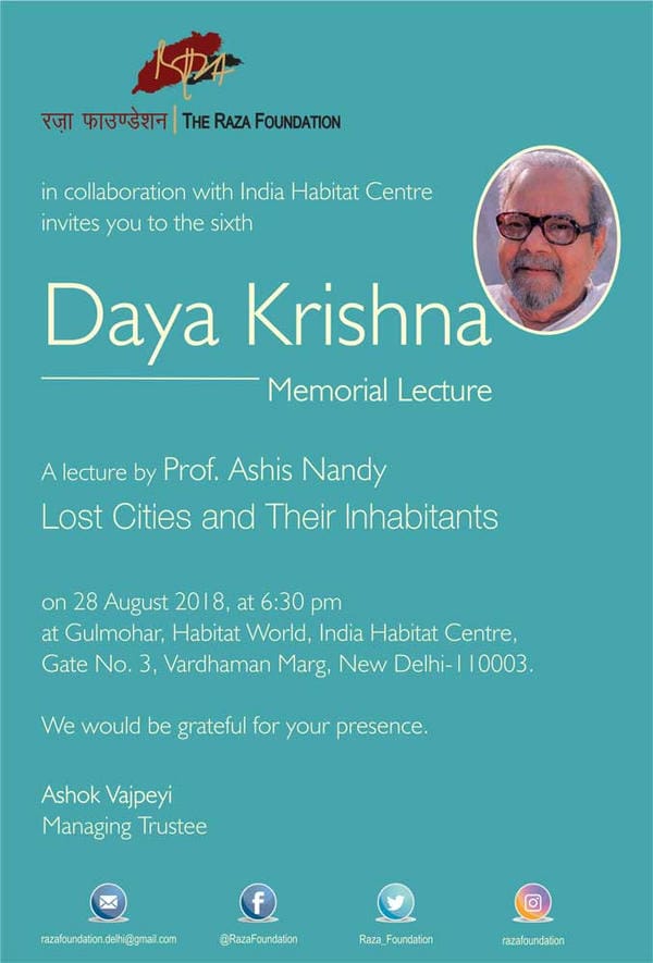 Daya Krishna Memorial Lecture 06