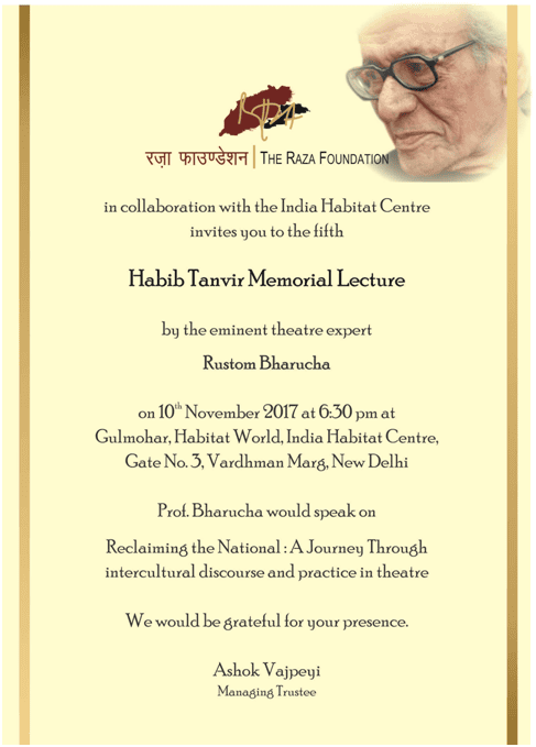 Habib Tanvir Memorial Lecture 05