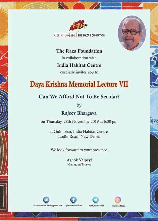 Daya Krishna Memorial Lecture 07