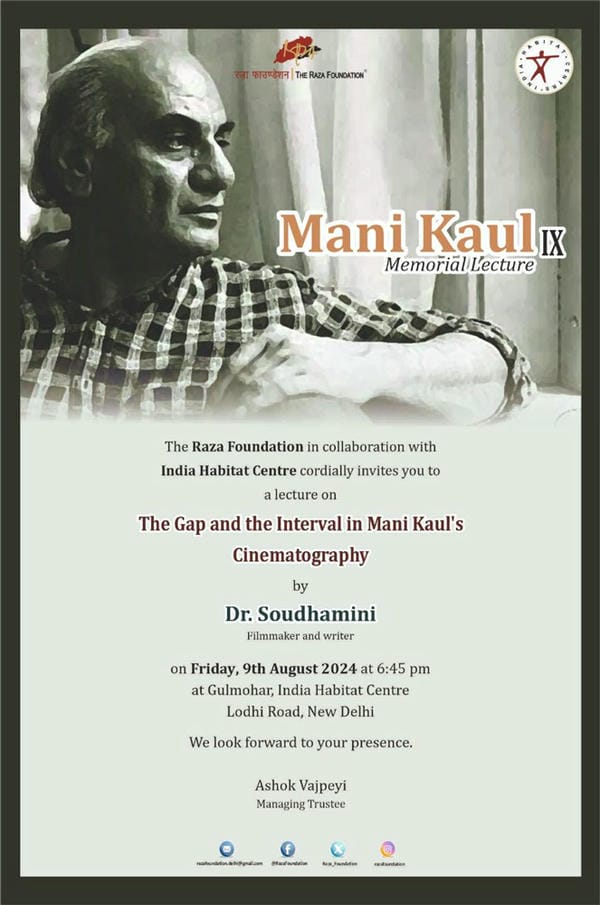 Mani Kaul Memorial Lecture 09